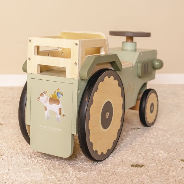 Little Dutch Houten 4-Wieler Tractor Little Farm FSC