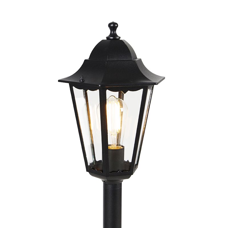 Staande buitenlantaarn zwart 120 cm IP44 - New Orleans