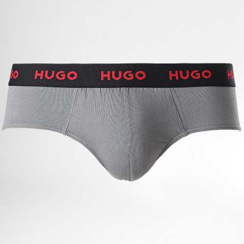 Lot De 3 Boxers 50469783 Gris Blanc Bleu