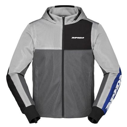 Sweat moto Spidi HOODIE NET - Gris / Bleu