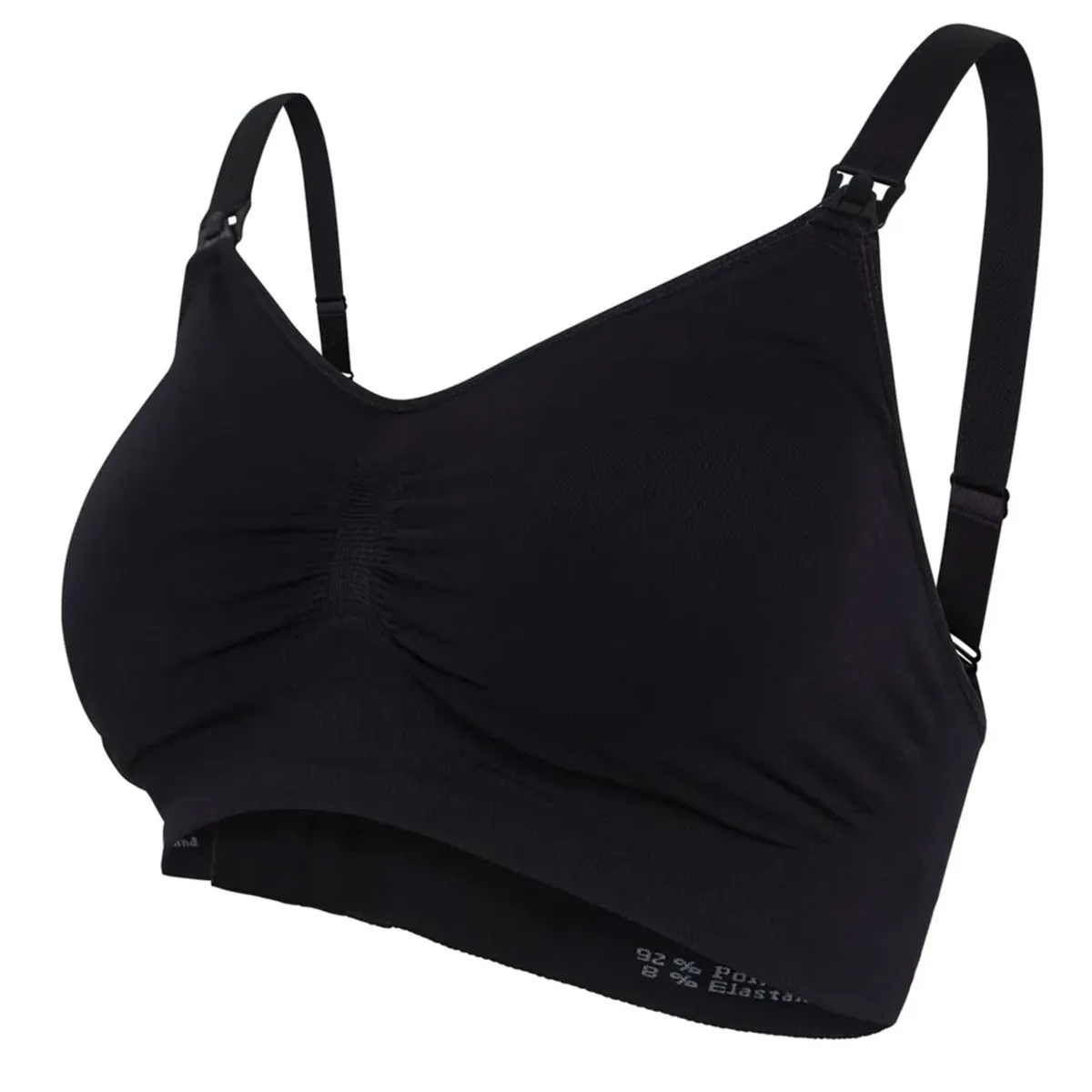 Carriwell Soutien-Gorge d'Allaitement Rembourré Sans Coutures - Compresses d'Allaitement - Paquet de 6 - Blanc OU Noir