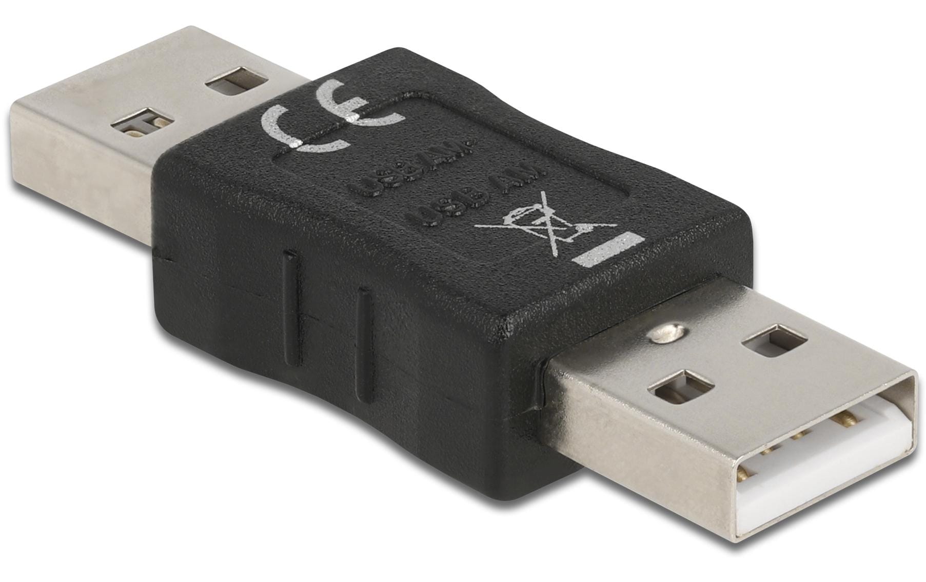USB 2.0 Adapter USB-A Stecker - USB-A SteckerStecker Typ A auf Stecker Typ A