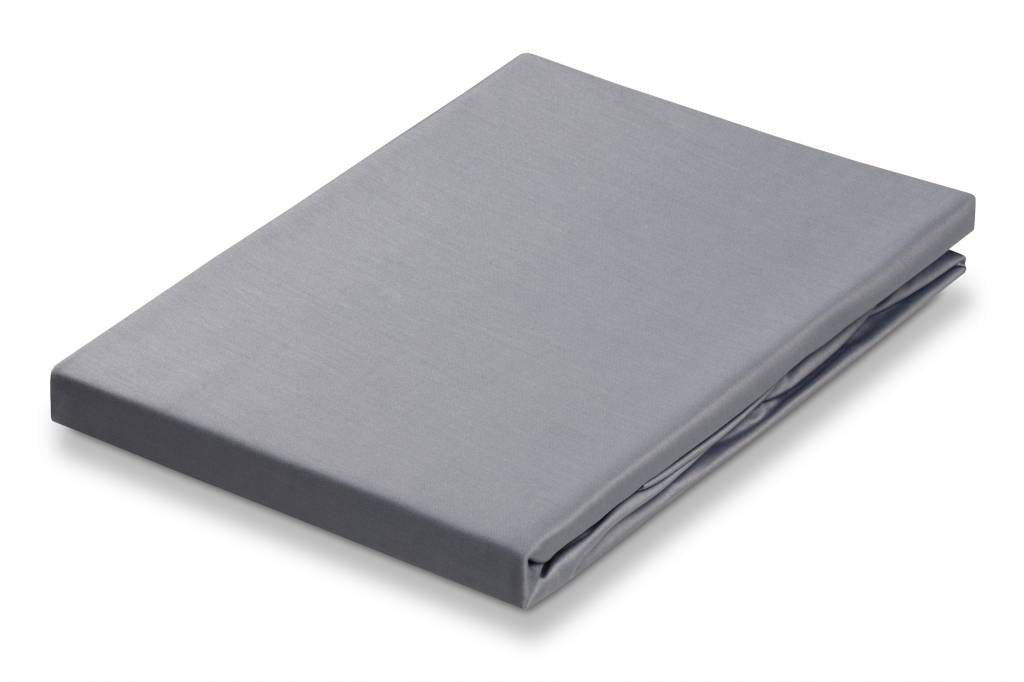 Satin Soft Hoeslaken Steel Grey | 180 x 210 cm | Grijs | Satijnkatoen