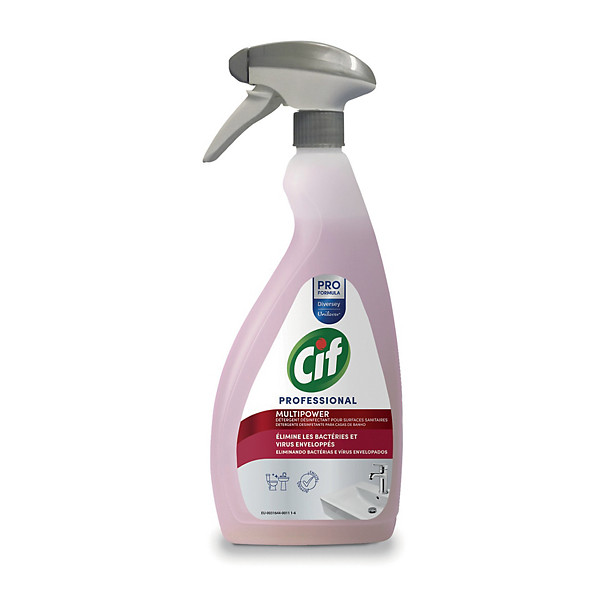 Nettoyant désinfectant sanitaires Cif Professionnel 4 en 1 750 ml