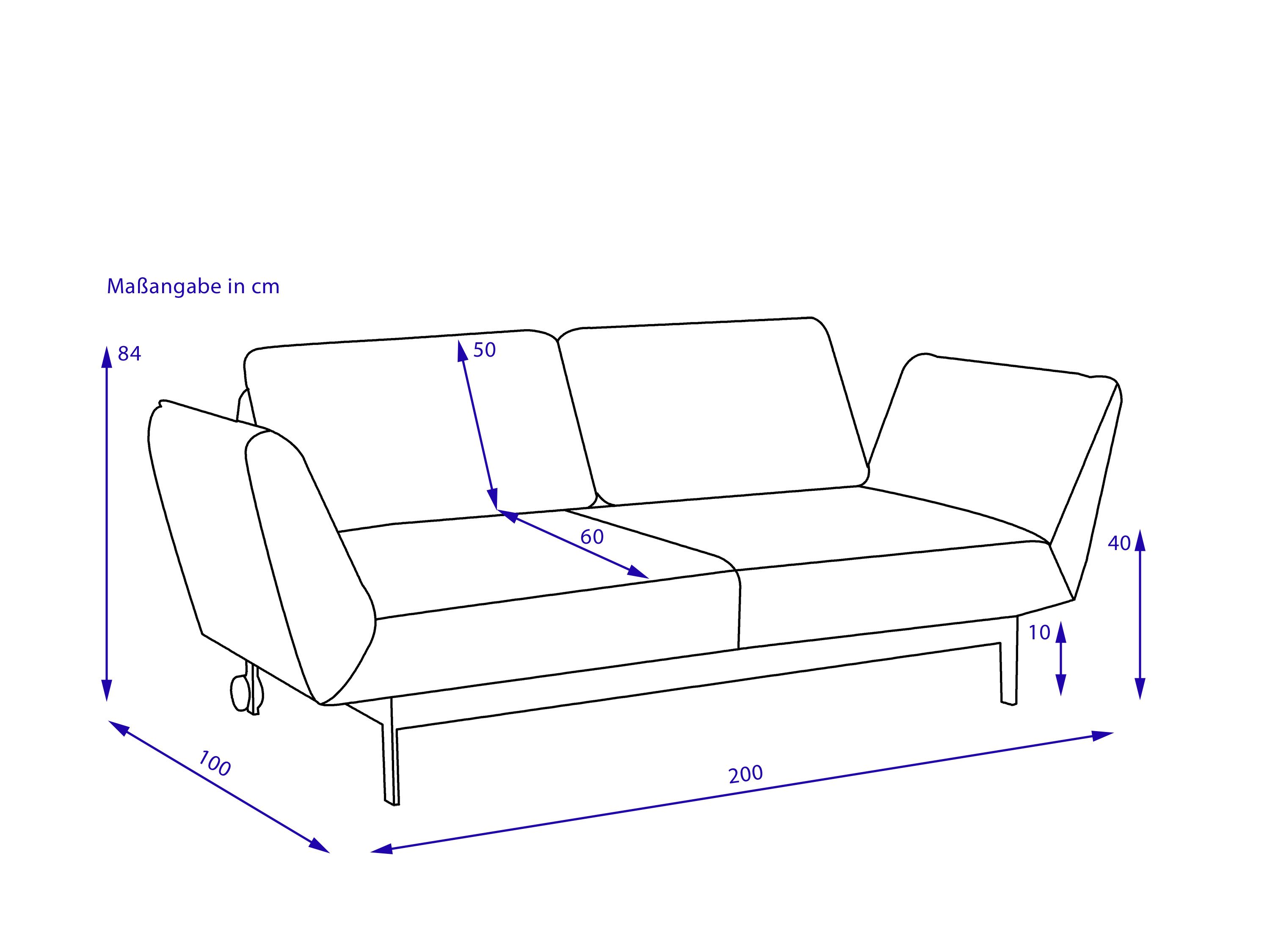 Liege-Sofabank ROLF BENZ MERA