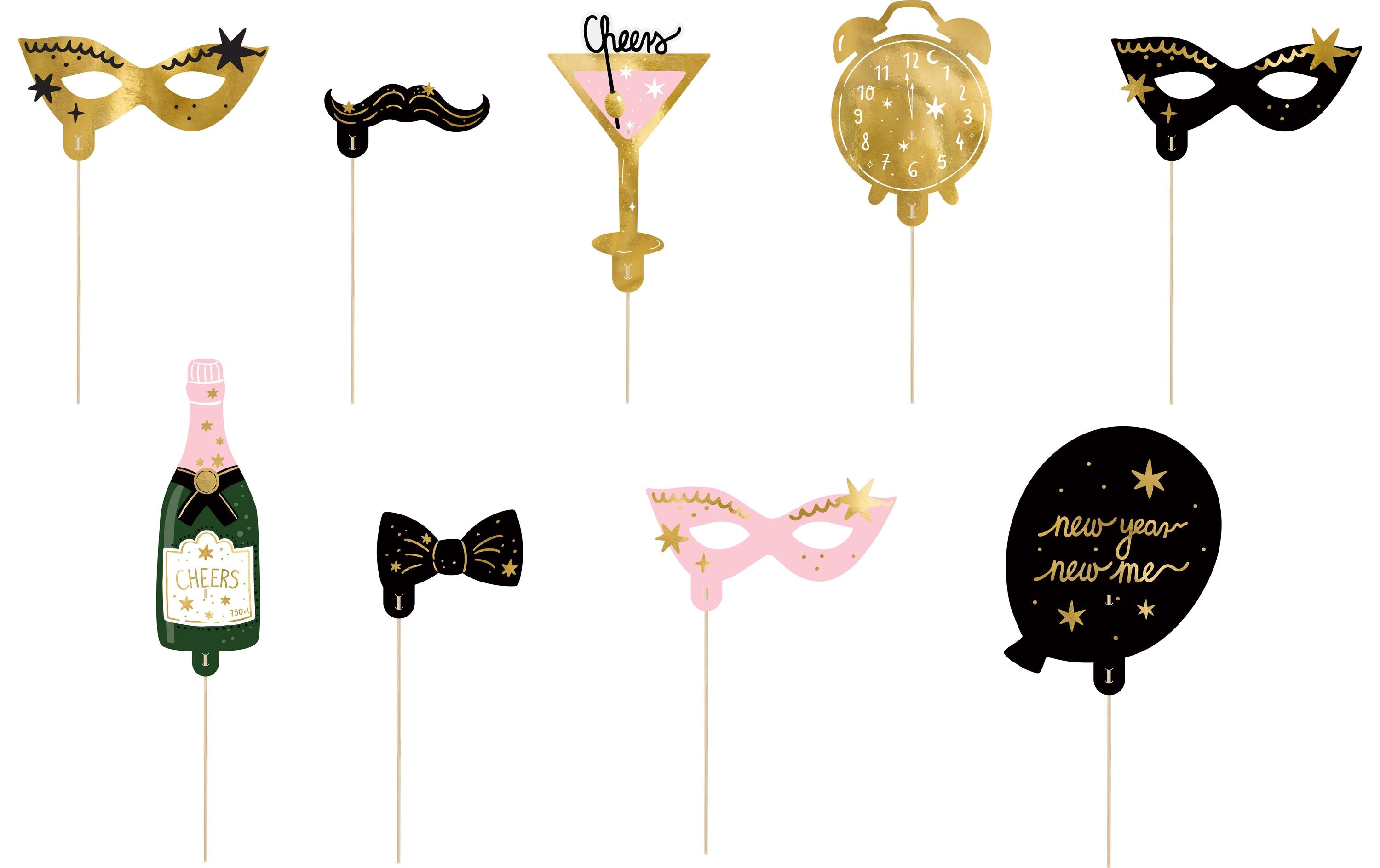Partyaccessoire Photo Booth Lets PartyFotobox-Set