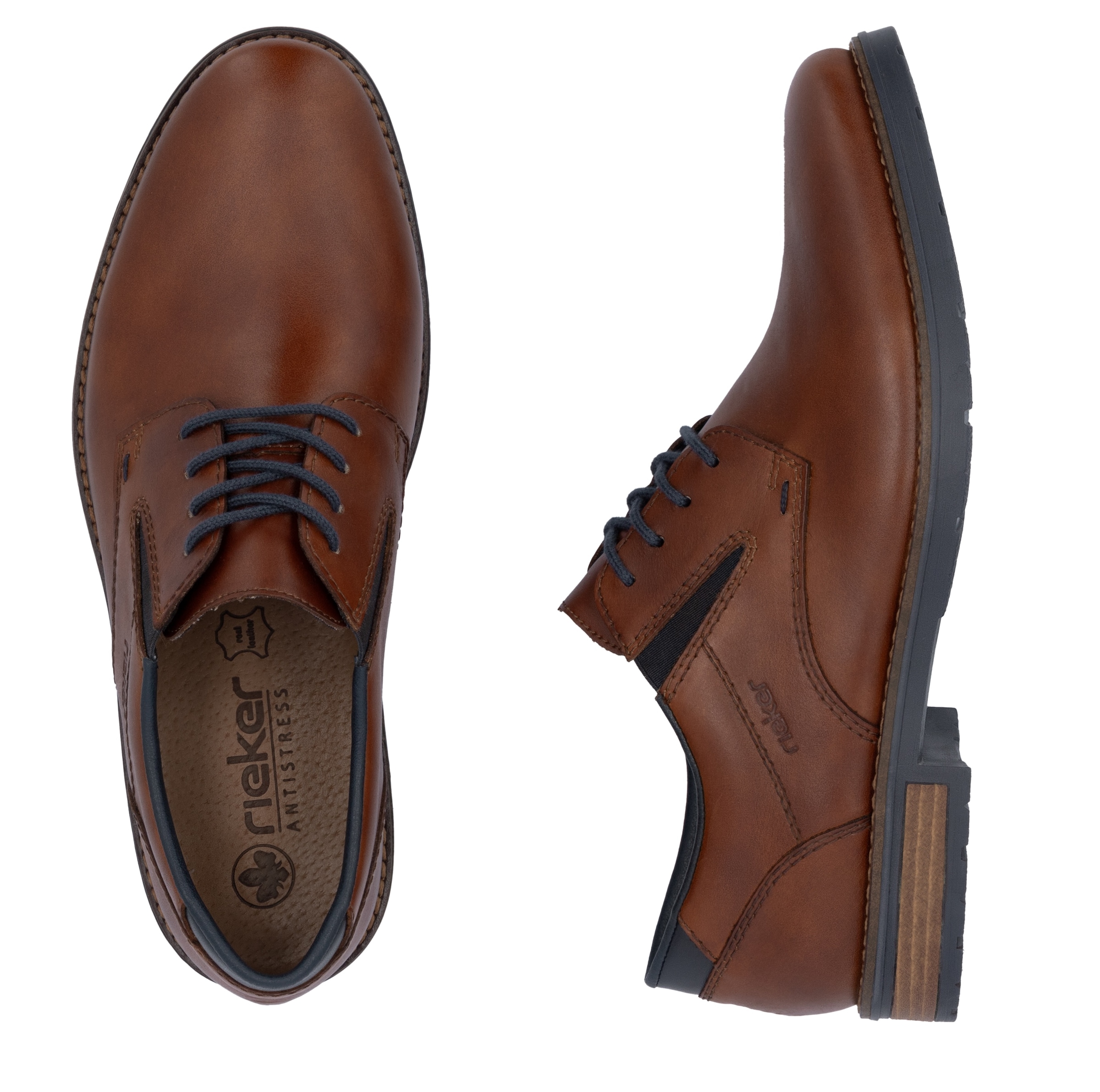 Rieker Schnürschuh  mit Stretch, Freizeitschuh, Halbschuh, Schnürschuh