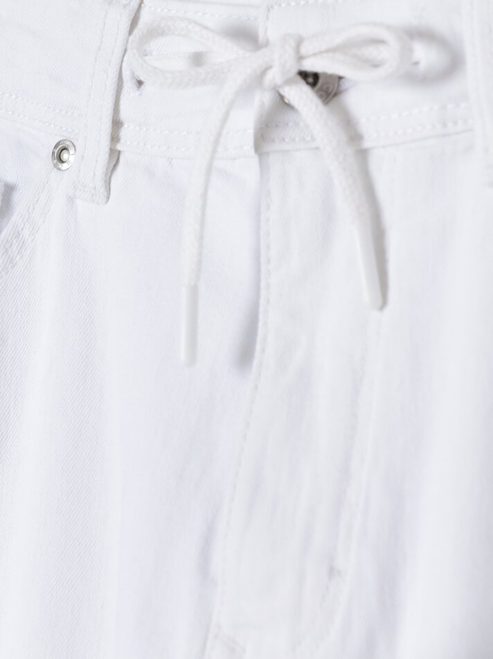 Bermuda jeans skinny stretch - Branca