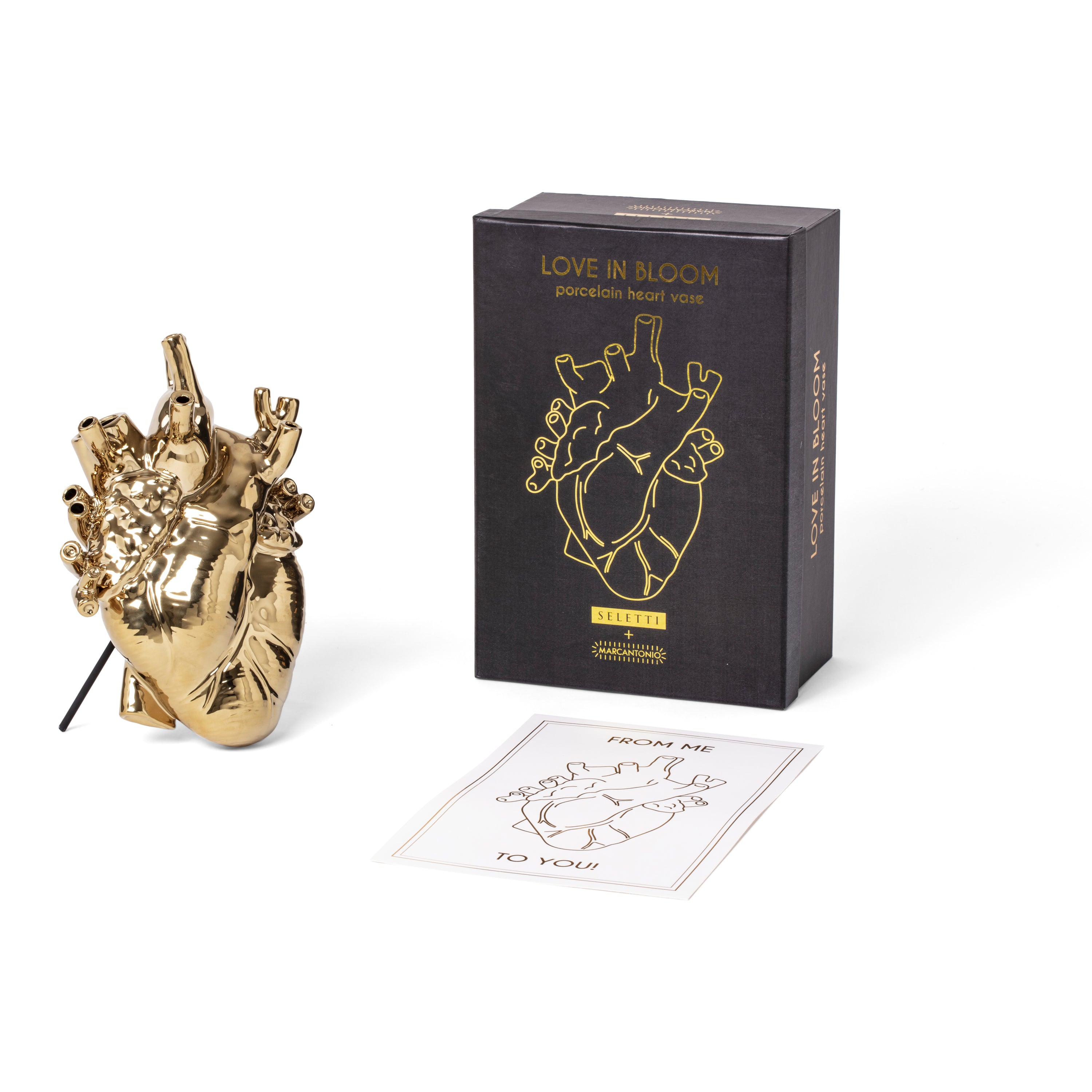 Seletti Vaas Love in Bloom - Goud