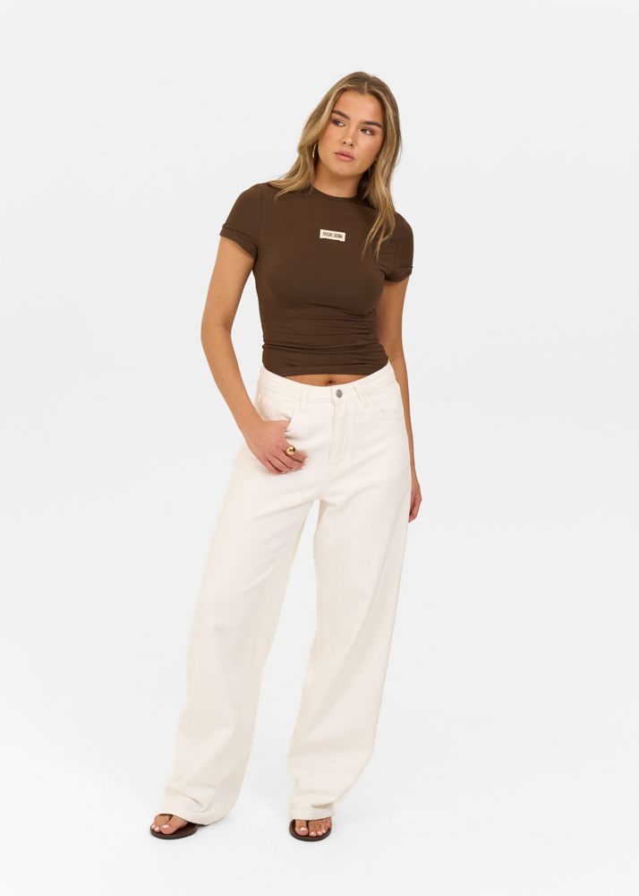 Loose fit jeans ecru