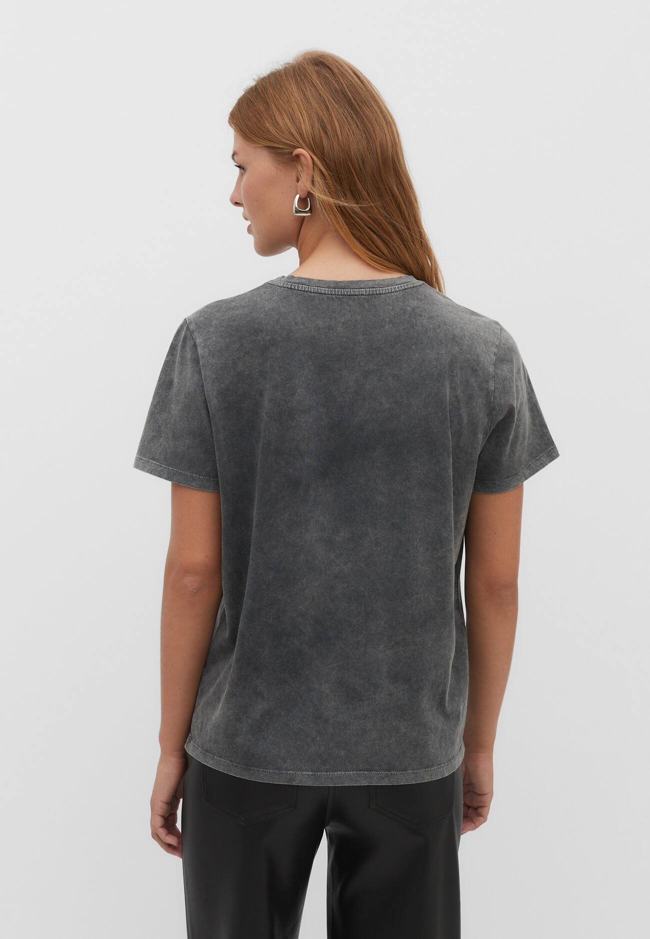 Camiseta para animais de estimação com lavagem ácida