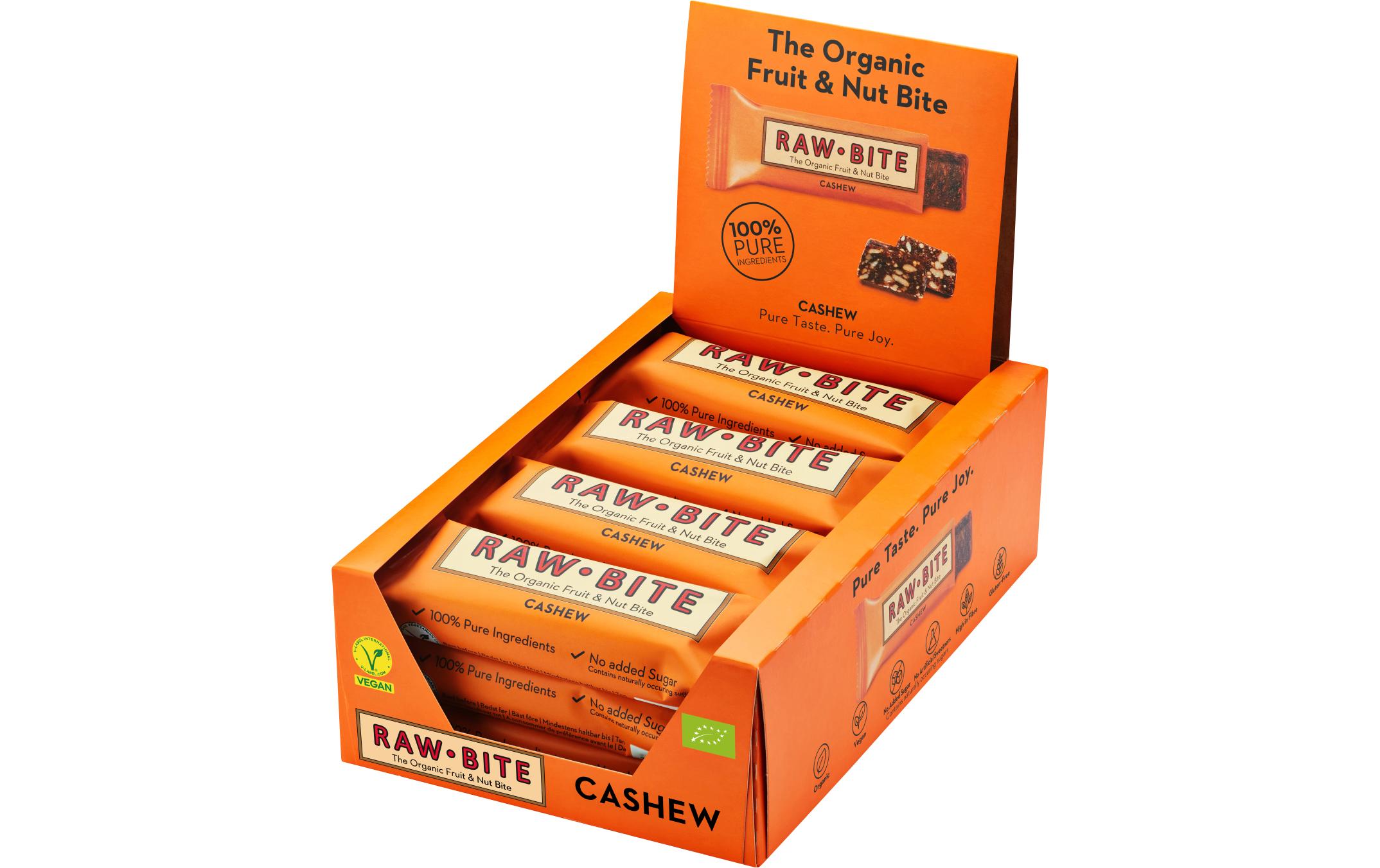 Rohkostriegel Cashew, 12 x 50gLeckerer Rohkostriegel mit Cashew