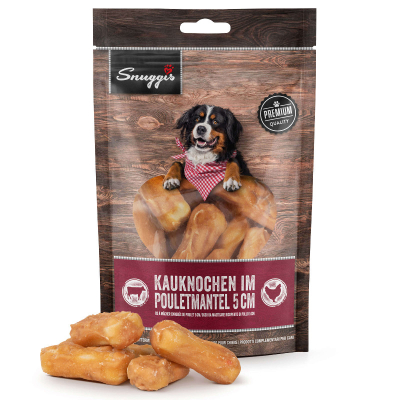 Snuggis Kauknochen im Poulet Mantel 5cm 196g
