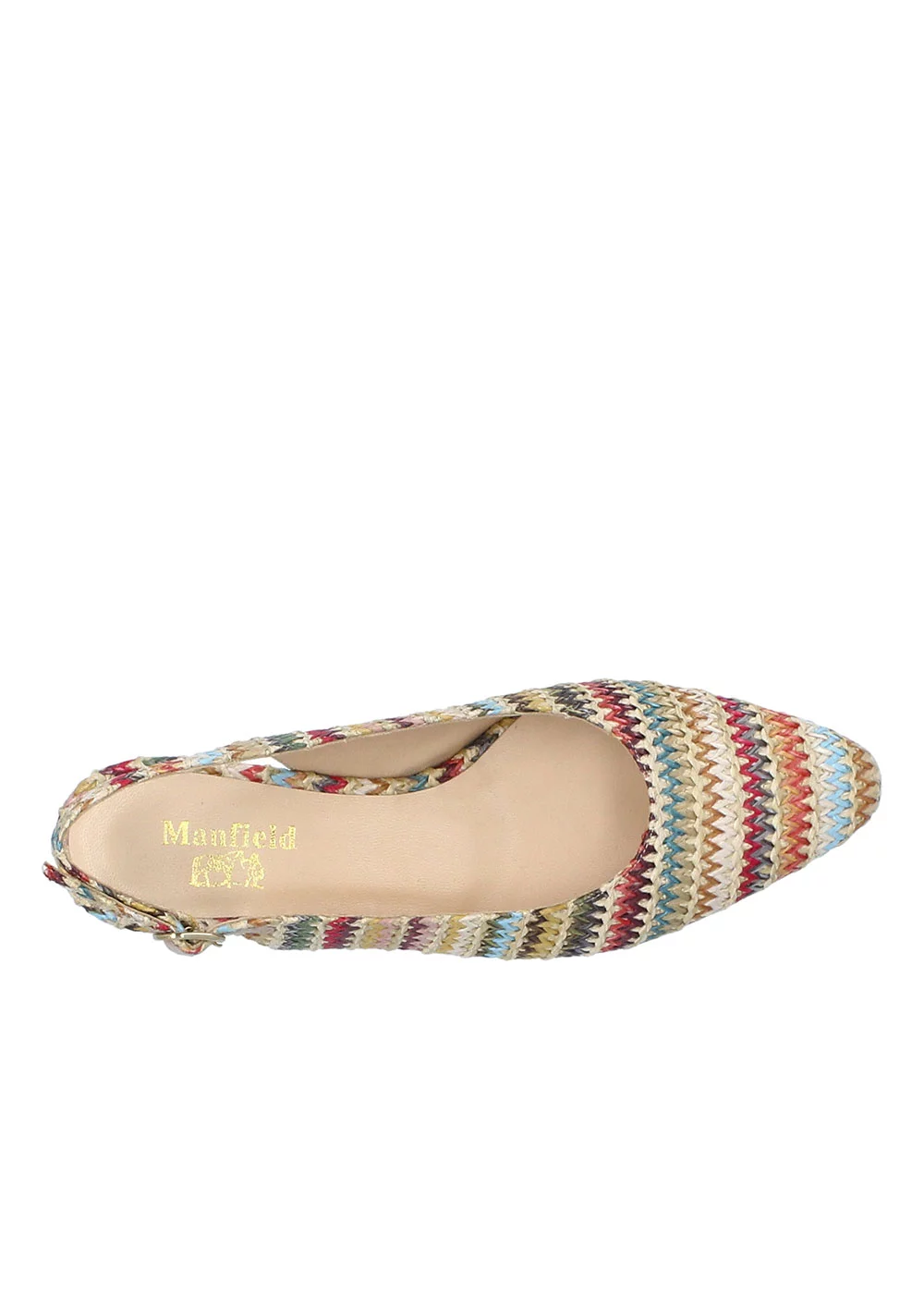 SLING BOOTLE RAPHIA MULTICOLORE