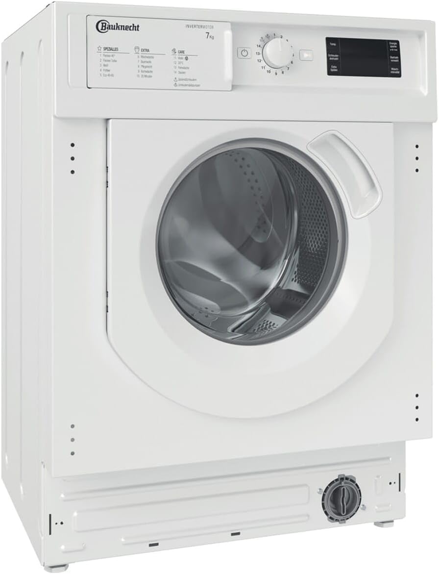 Bauknecht BI WMBG 71483E DE N Einbau-Waschmaschine/ 7kg / Flecken 40°/ Turo-Programm/Energy saver/Woolmark Green/ Kurz30° / Mehrfachwasserschutz+