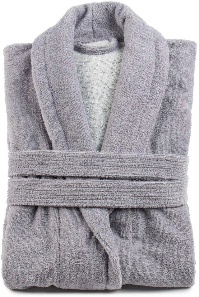 Gözze Unisex-Bademantel »Turin, ideal für Sauna & Spa, Hotelbademantel, Morgenmantel« 1 Stk. für Damen & Herren, mit Gürtel und zwei aufgesetzten Taschen, lang