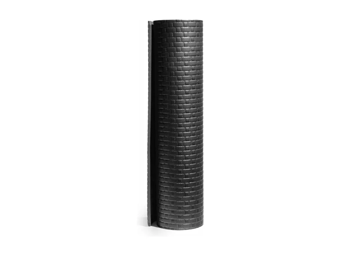 Tapis de YOGA FITNESS pour salle de gym pilates douce 173x61X0,8 cm NOIR