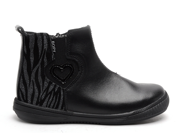 Bopy boots bottine enfant sueva noir