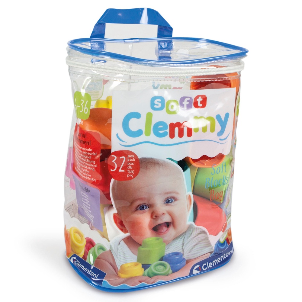 Clementoni Soft Clemmy 32 Soft Blocks Beutel
