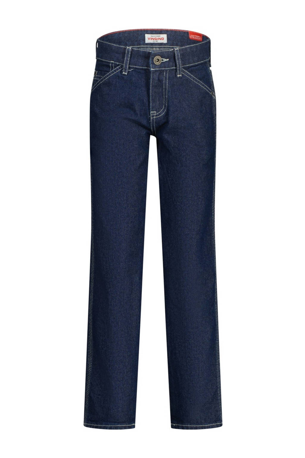 Vingino straight fit jeans Peppe carpenter deep dark