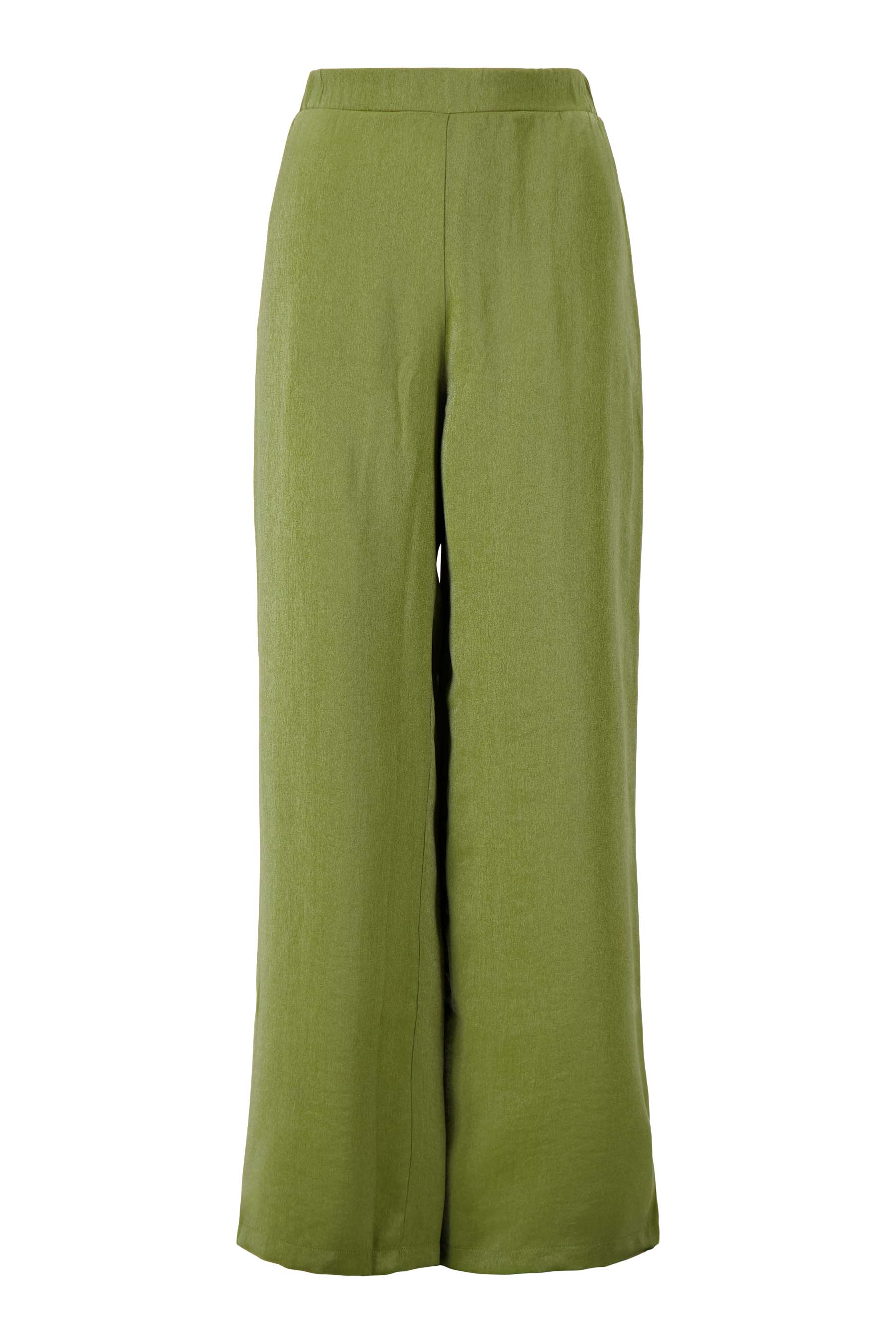 wijde satijnen broek