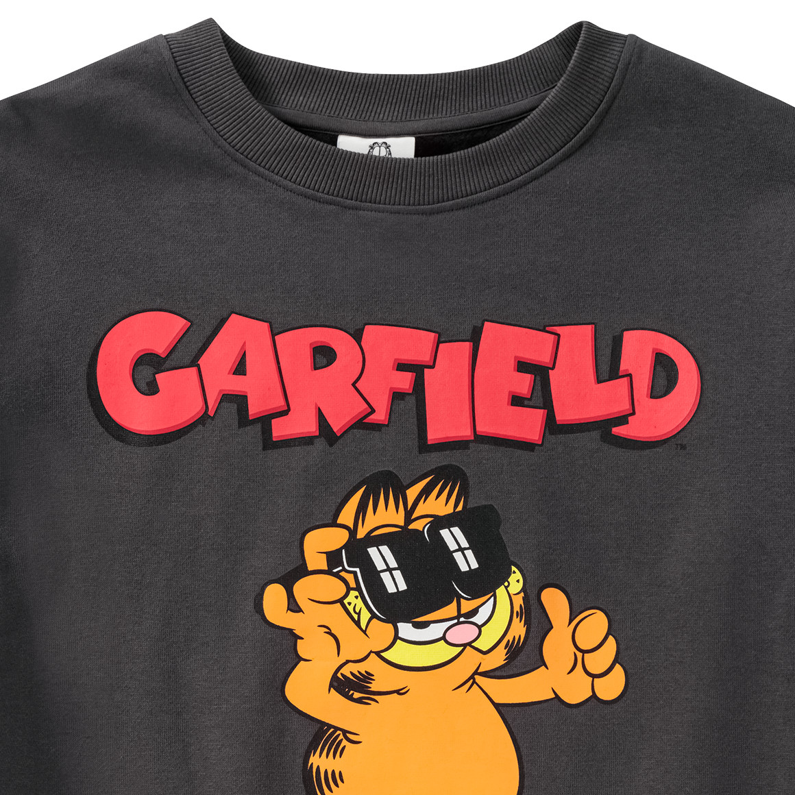Beatwear Garfield Sweatshirt mit Print dunkelgrau