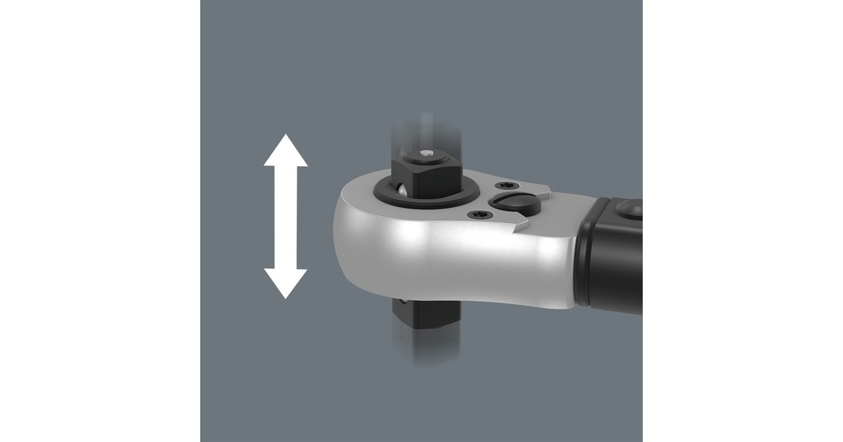 WeraClick-Torque C 3 Push R/L instelbare draaimomentsleutel  (Zwart/groen, 40-200 Nm)