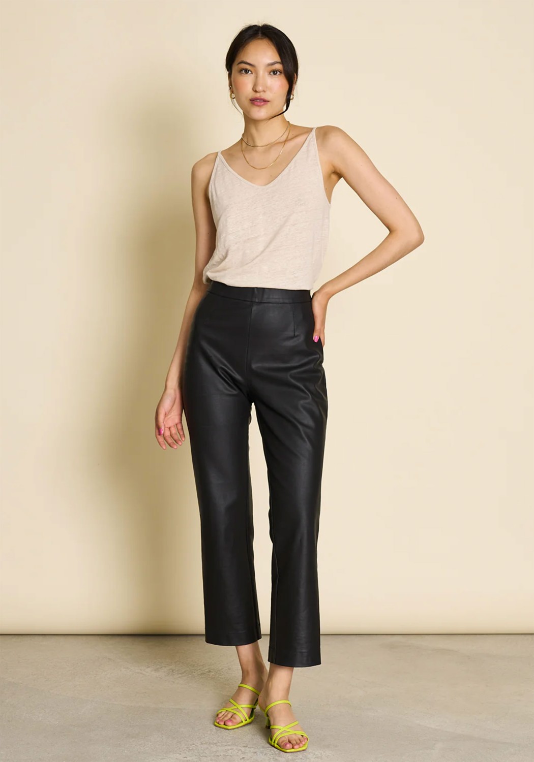 Jan 'n June Slip Top Triangle Linen Ivory