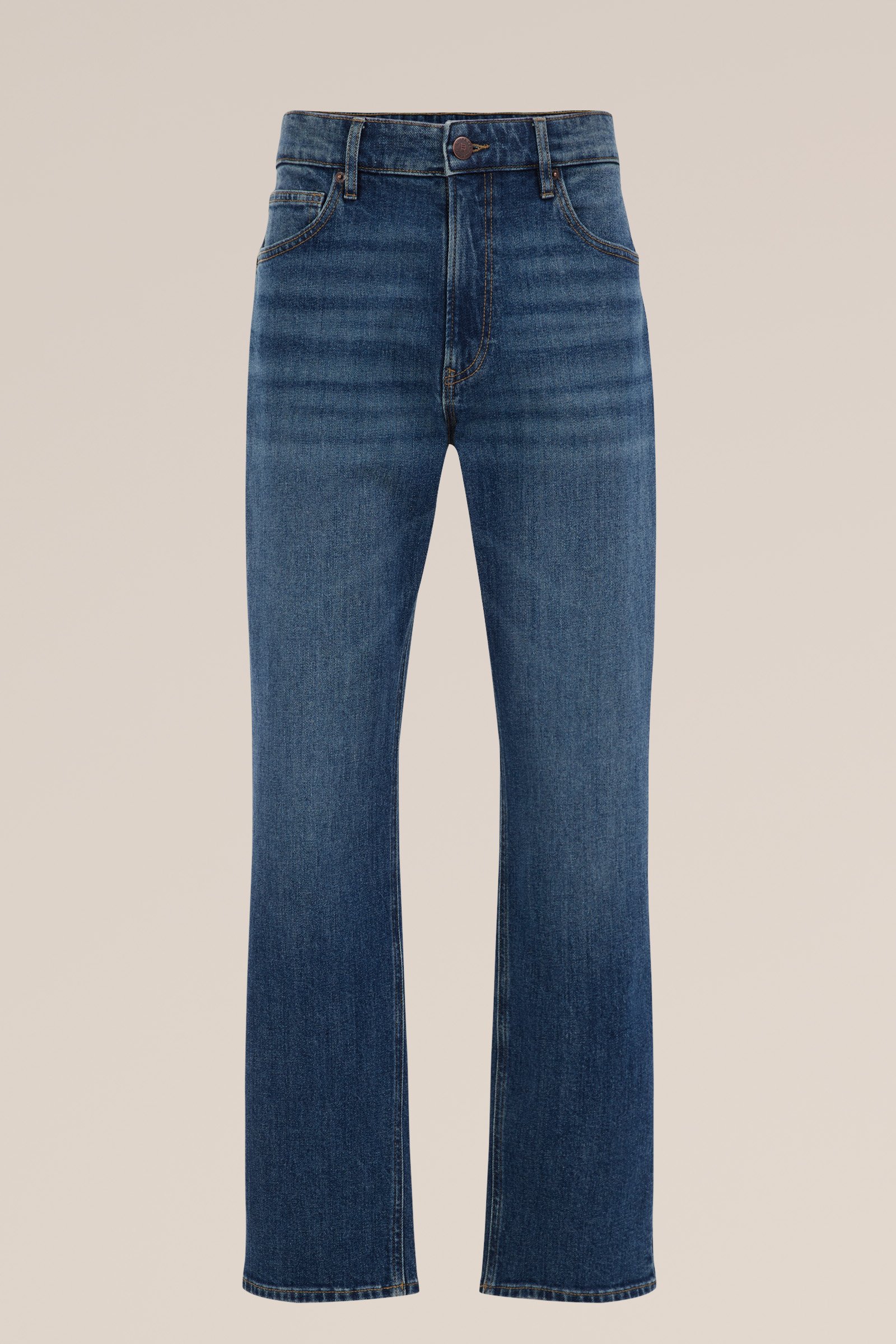 relaxed fit jeans met medium stretch Blue Ridge Donkerblauw
