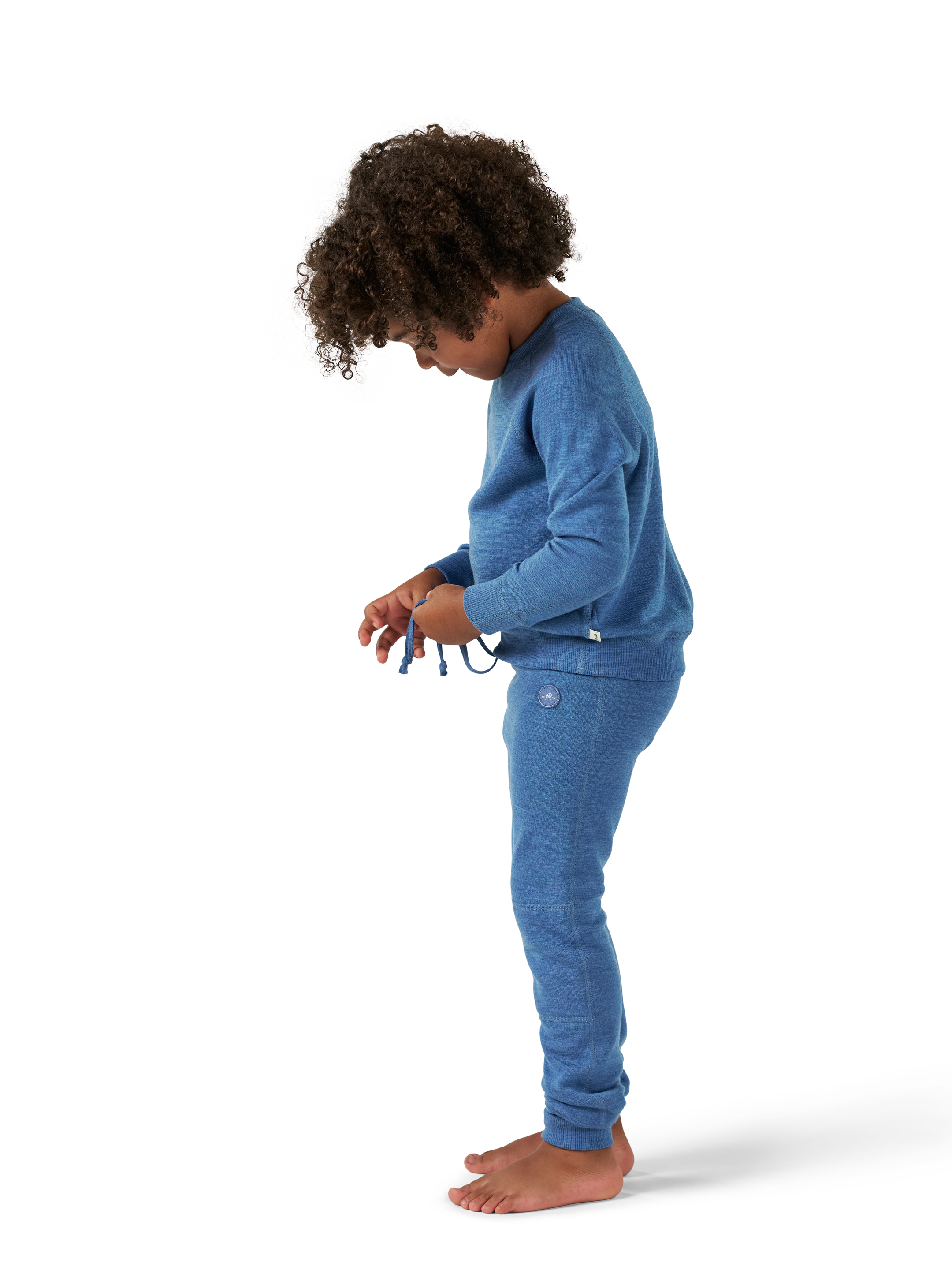 Broek van merinowollen terry voor kinderen