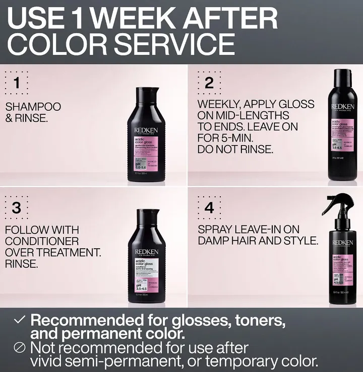 Redken Acidig Color Gloss Activated Glass Gloss Treatment 237 ml