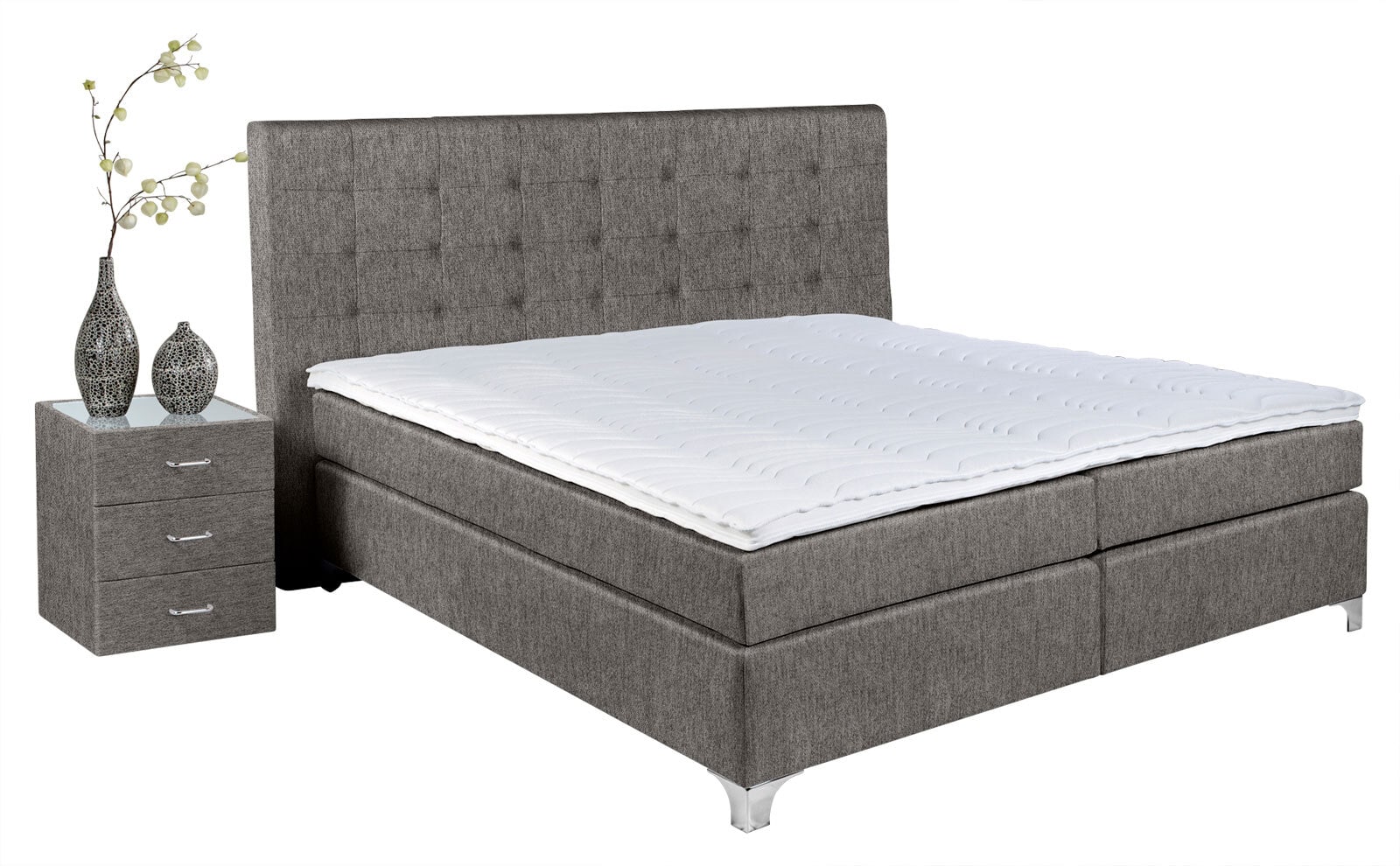 Ole Gunderson Boxspringbett TOPMOTION I 200 x 200 cm Mine-Vega Hunter