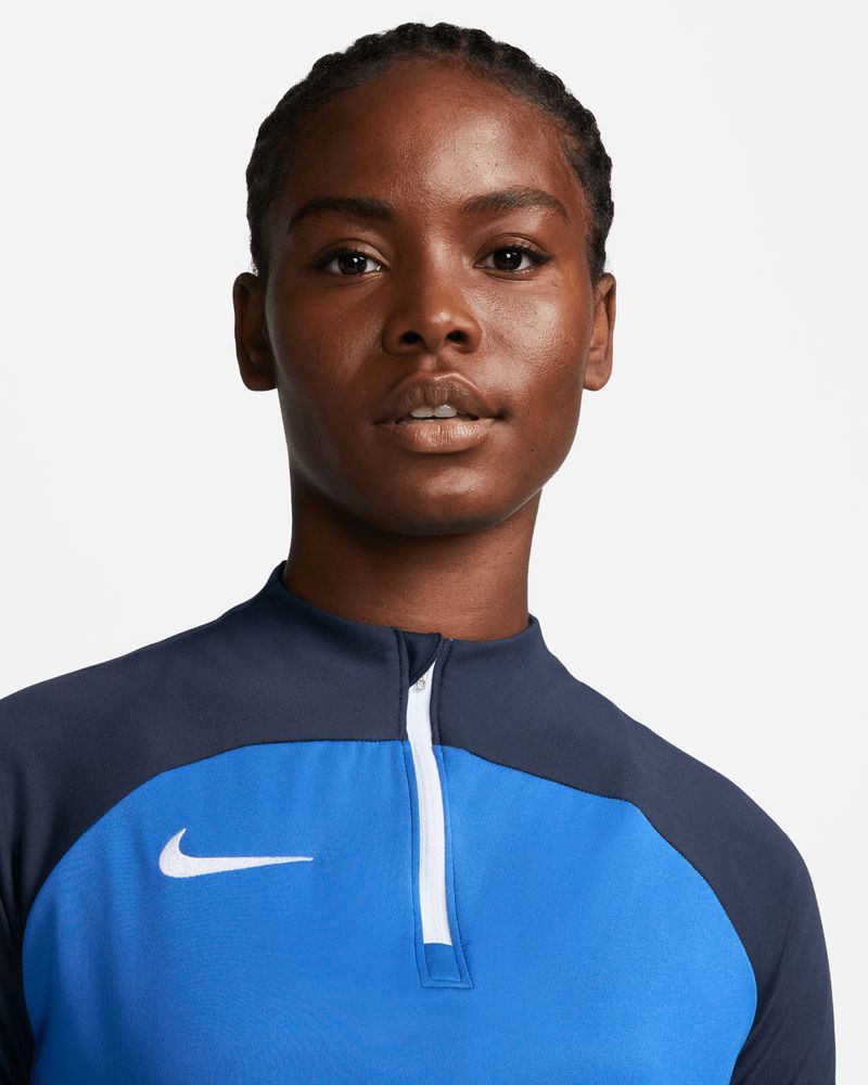 Haut d'entrainement 1/4 Zip Nike Academy Pro Bleu Royal pour femme