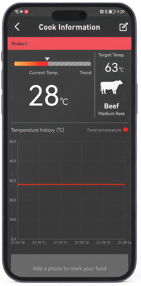 HerQs - Connected Digital Dome Thermometer