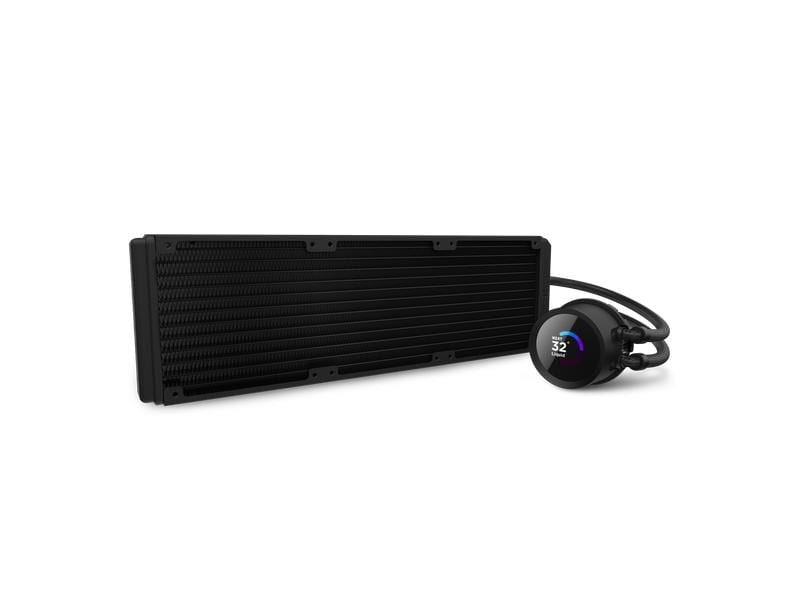 NZXT Wasserkühlung Kraken 360 Schwarz Wasserkühler für Intel und AMD Prozessorsockel mit LCD-Anzeige