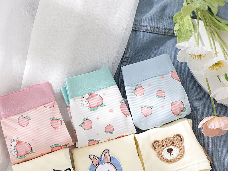 Pancherry - Cartoon Print Boxershorts / Set
