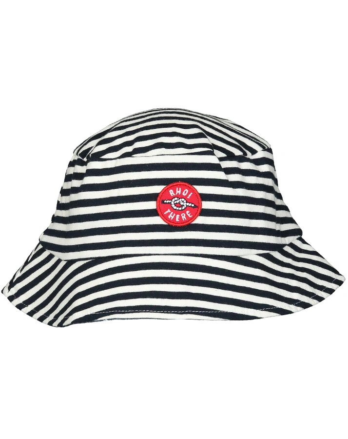 Sommerhut AHOI THERE in navy/weiß