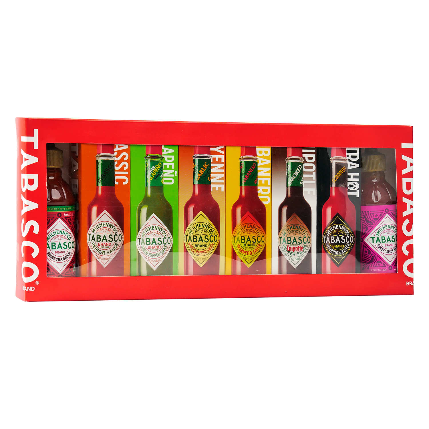 Coffret Tabasco Family of Flavors - 8 saveurs x 148ml