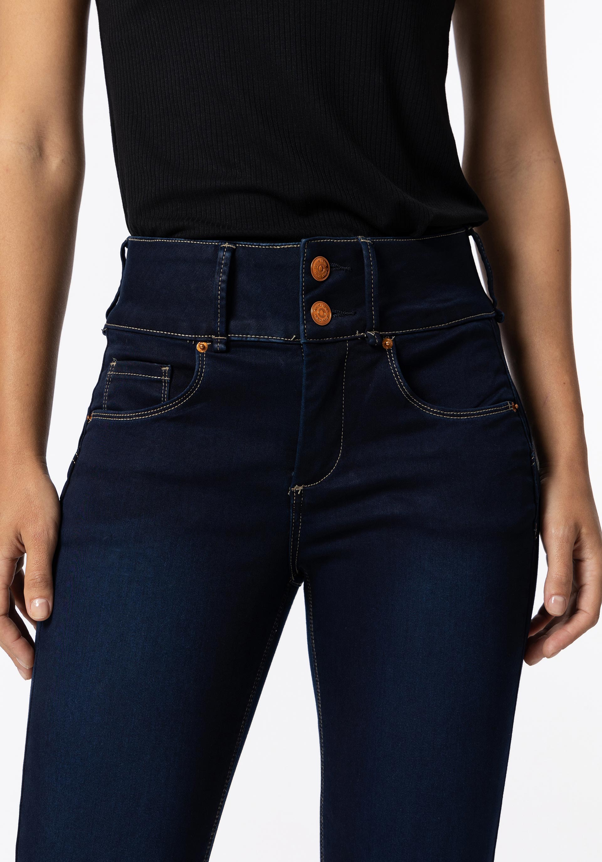 Jeans Double-up Skinny Cintura Alta