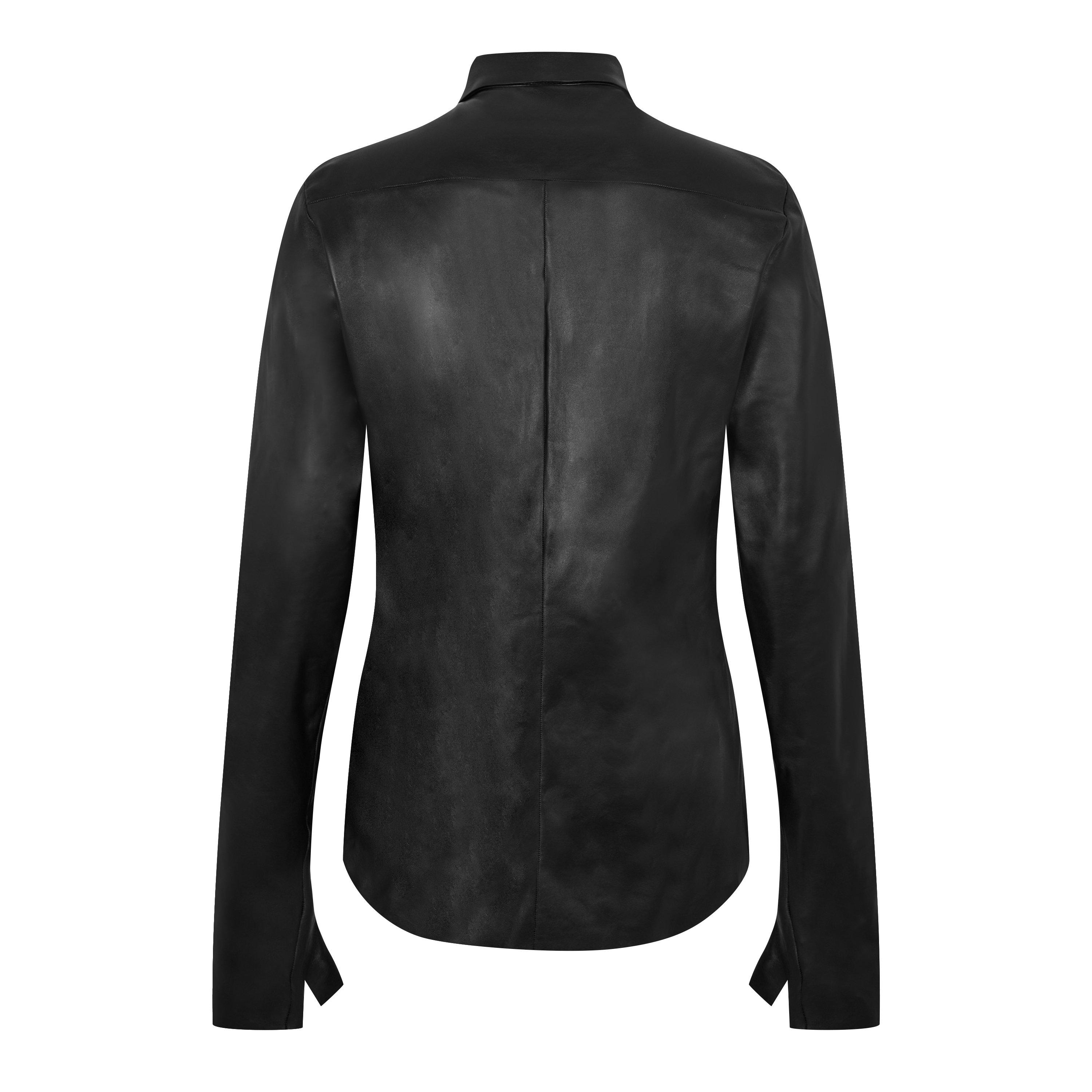 Off White Leather Shirt