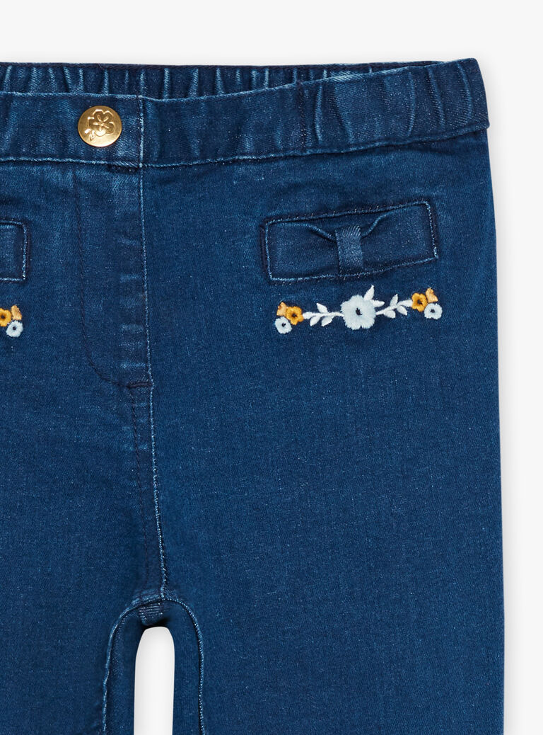Jean slim bleu en denim