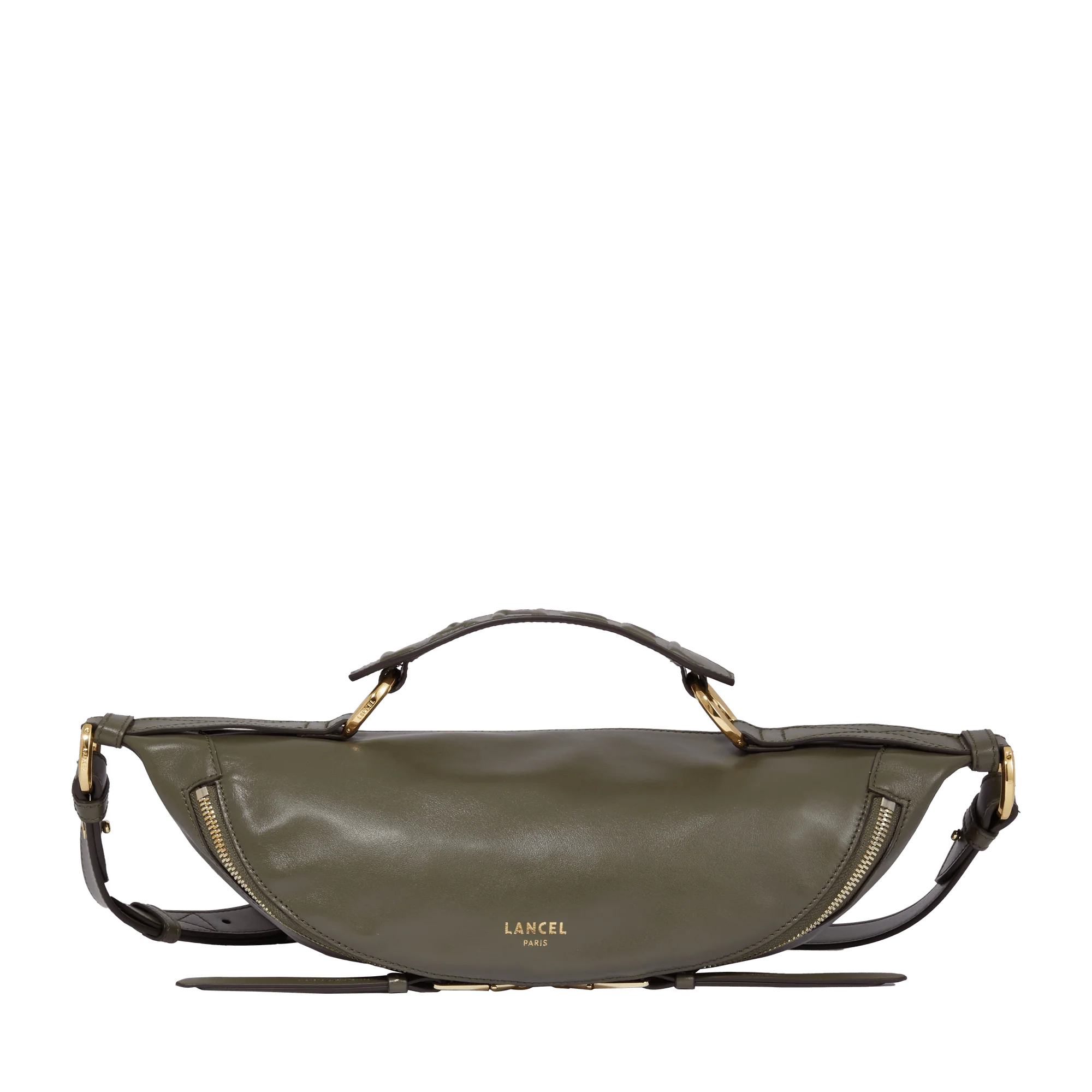 Sac porté croisé S Origami de Lancel-Kaki Fonce