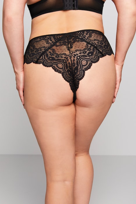 2-tlg. Set, Panty und String, Ouvert-Öffnung im Schritt