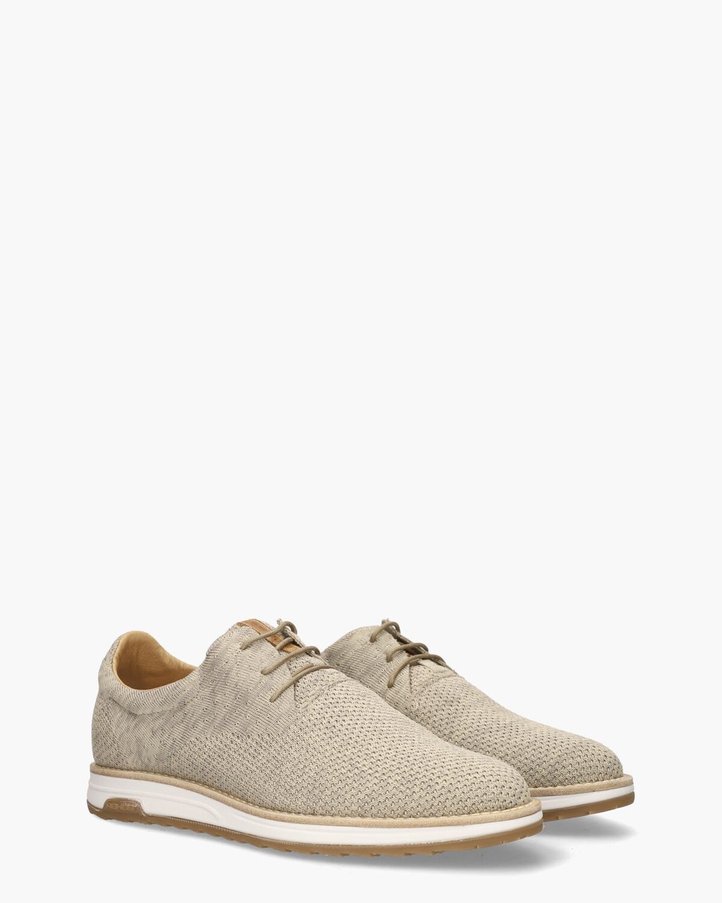 Rehab Nolan Knit Beige Heren Veterschoenen