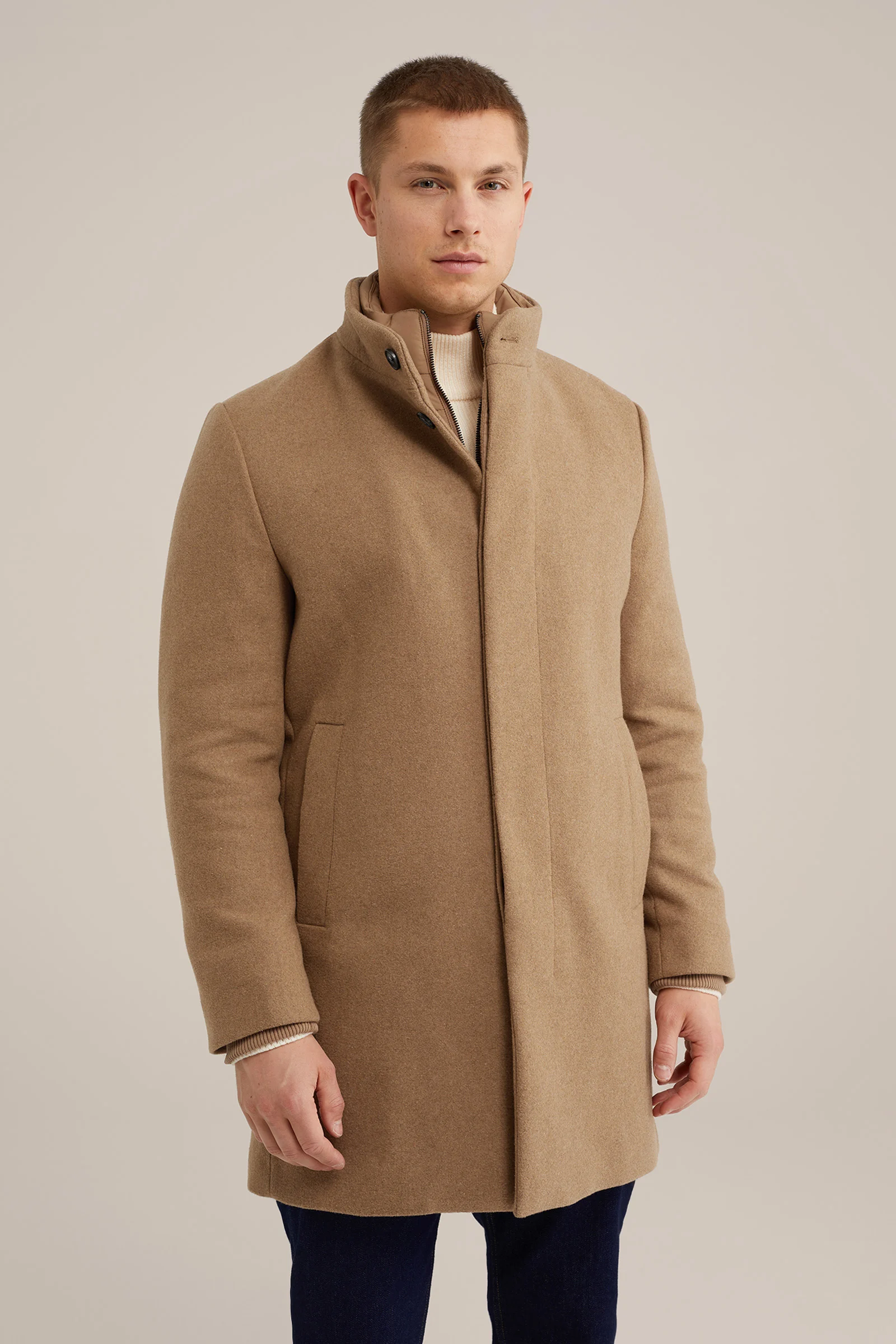jas van wolmix WE Fashion Lichtbruin