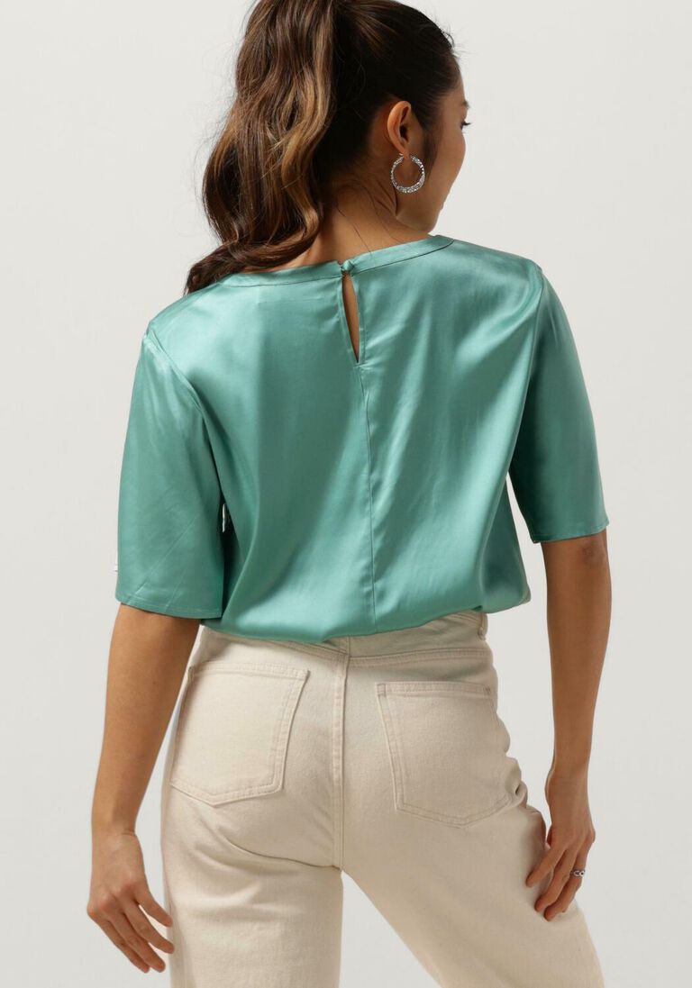 MOS MOSH turquoise mos mosh blouse evie ss satin blouse
