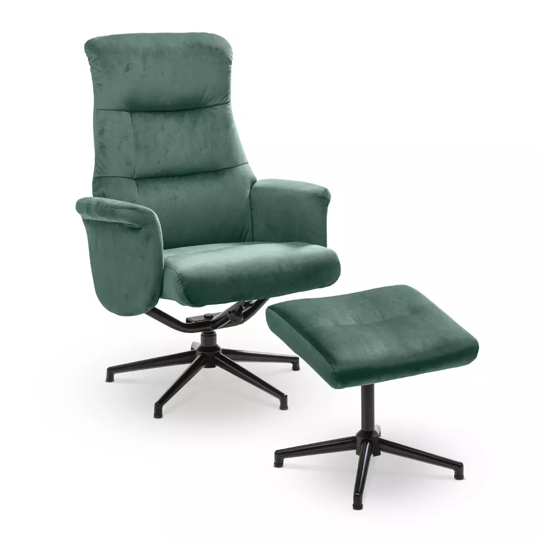 Sessel mit Hocker Roger