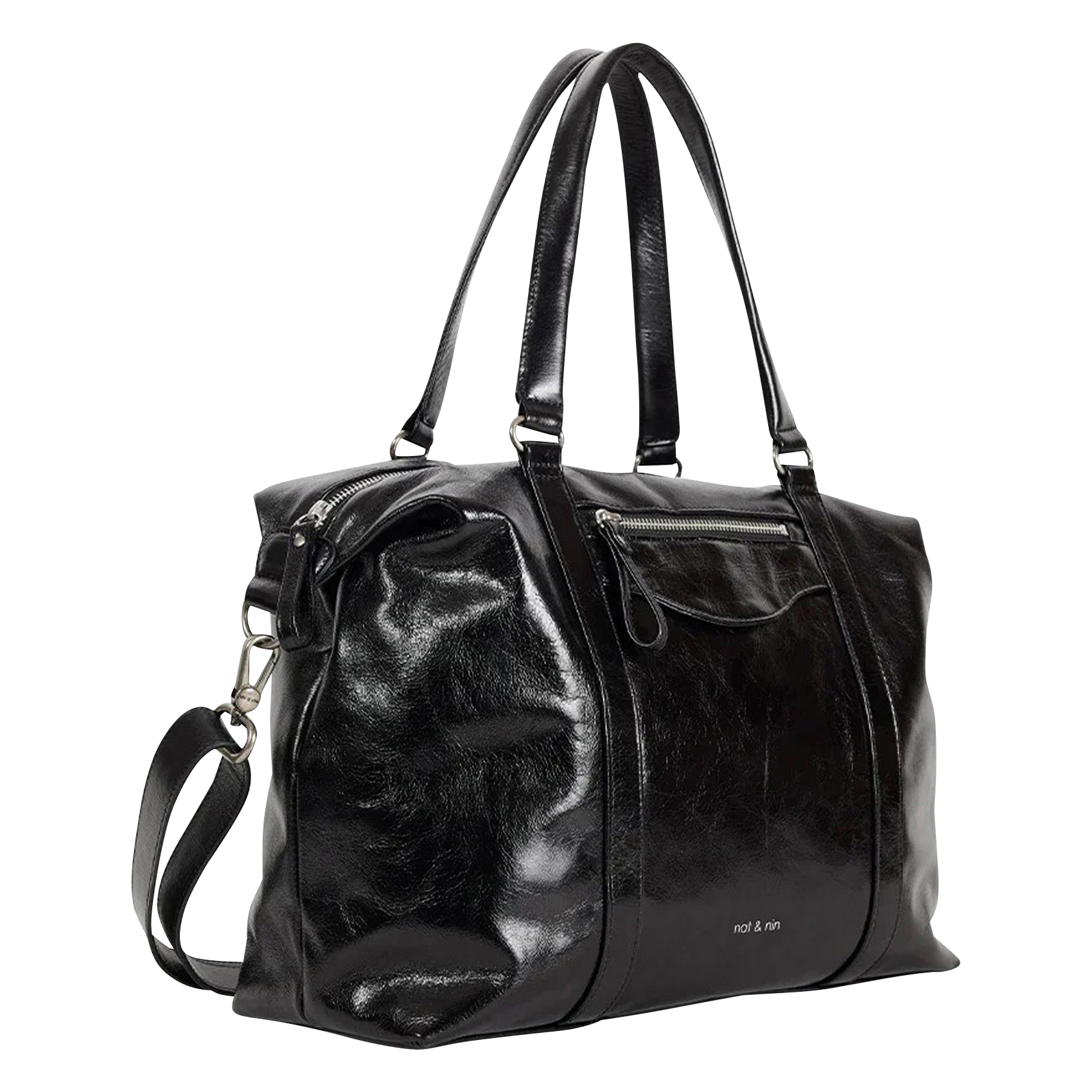 THYLANE - Sac porté épaule en cuir | Noir