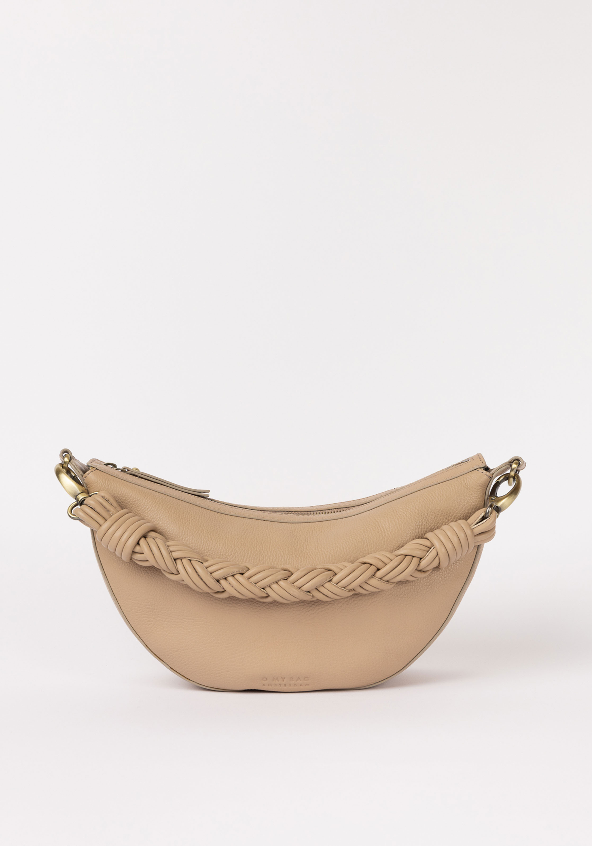 O My Bag Bag Leo Soft Grain Leather Twisted Handle Sand