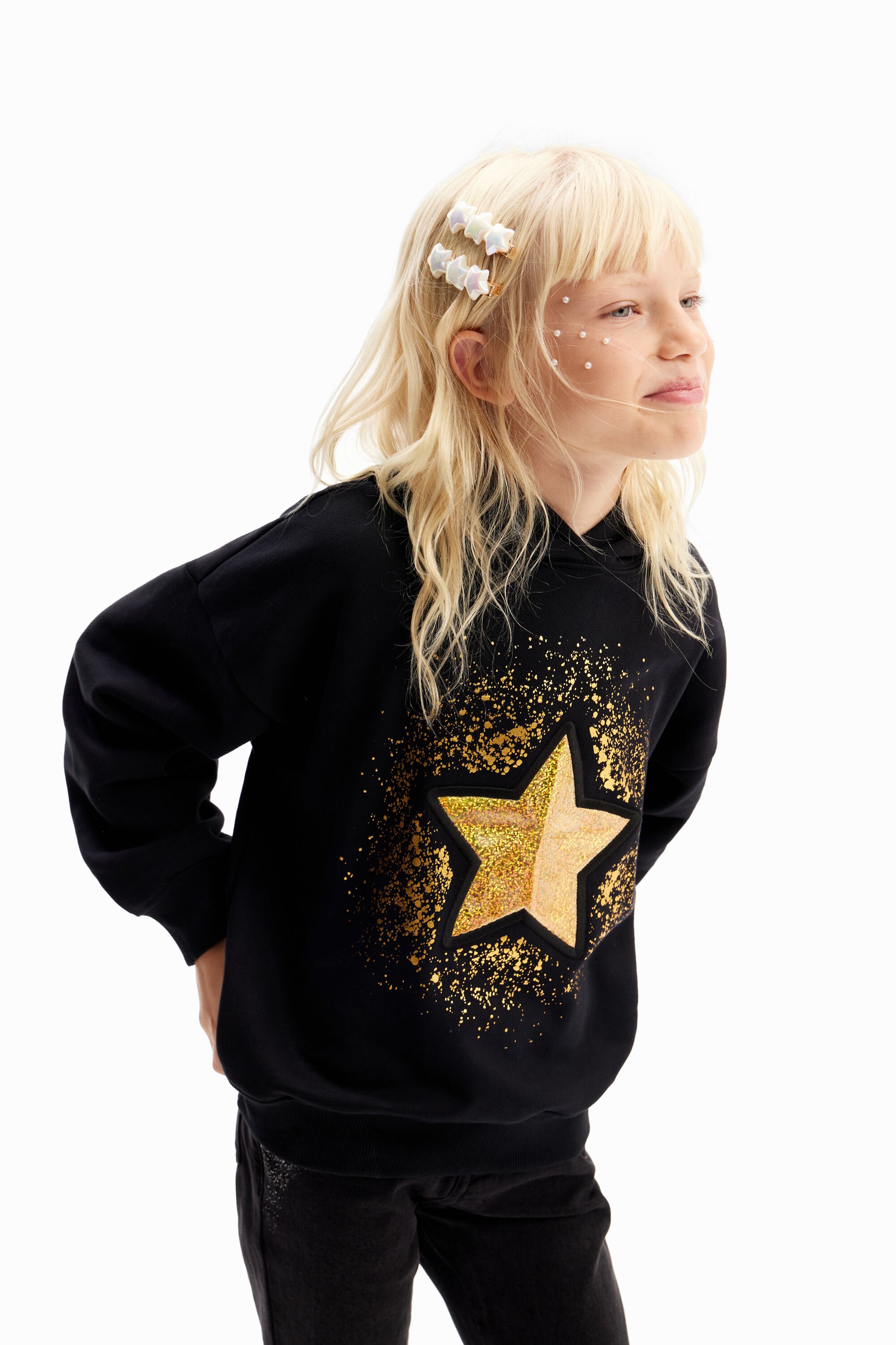 Moletom com estrela brilhante